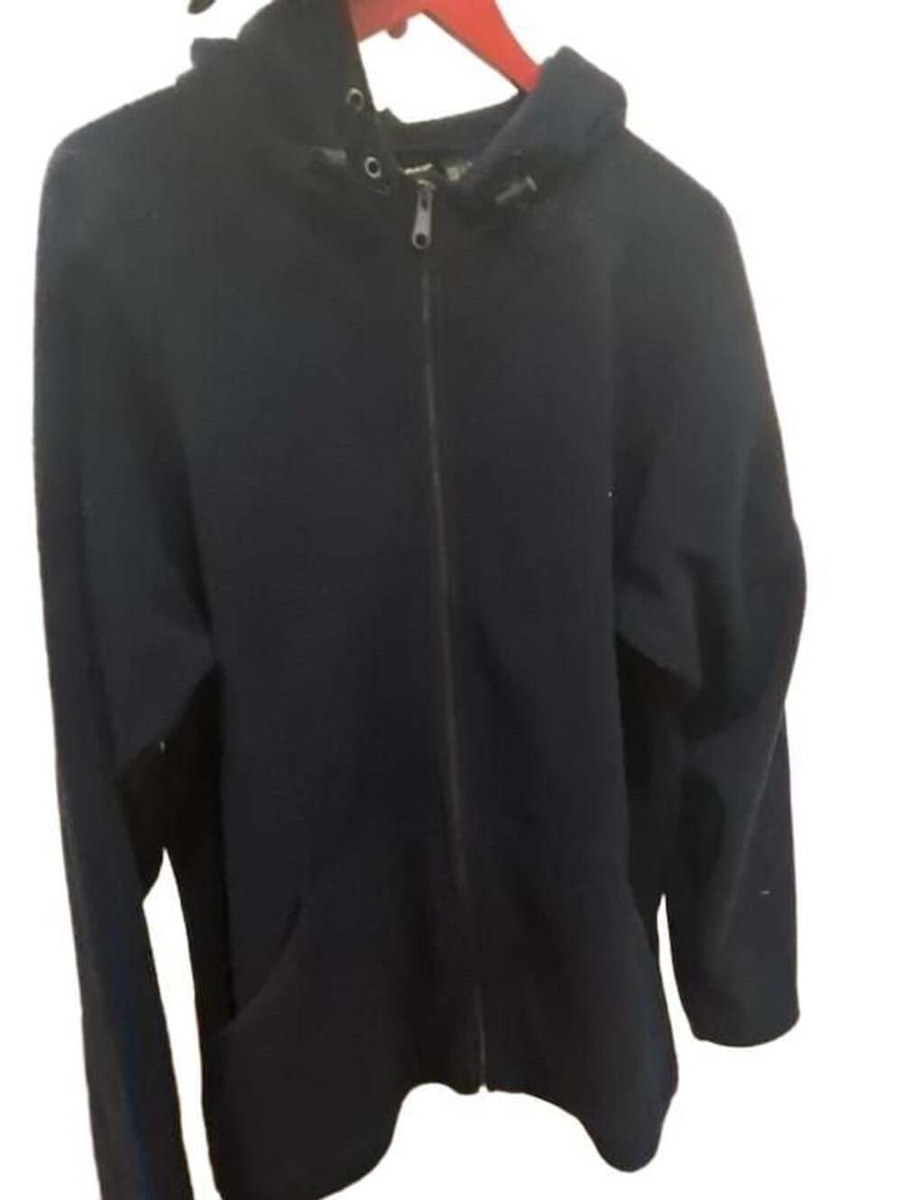Head Full Zip Fleece Hoodie Size L Navy Blue